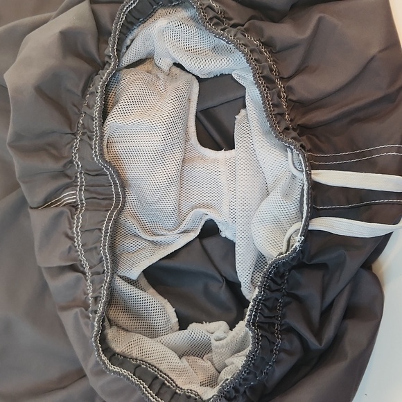 Kanu Surf Board Shorts Gray Swim Beach Cargo Pockets Lined Drawstring Men's L - Picture 10 of 10